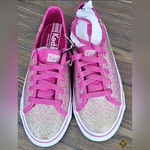 New Keds kids Pink Glitter Sneakers